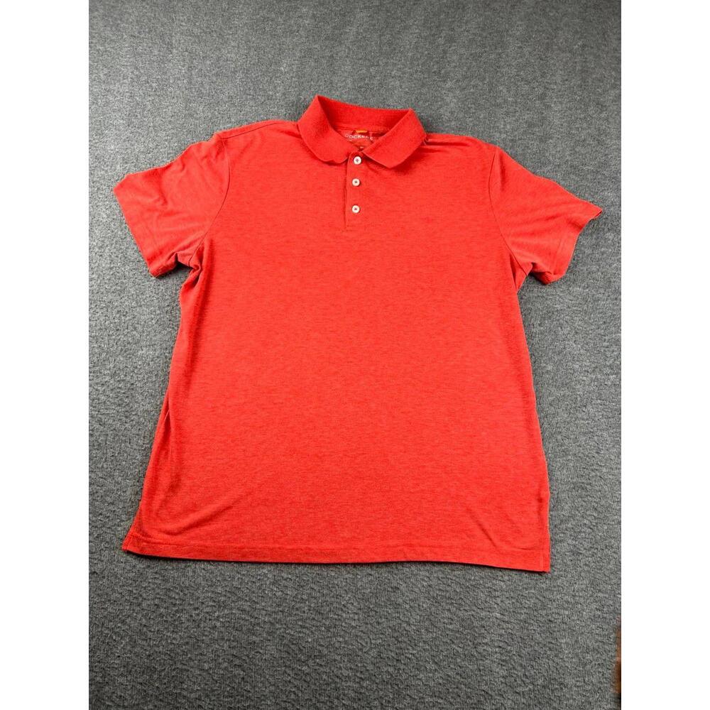 Dockers Men's Red Dri-Release Polo Shirt Medium